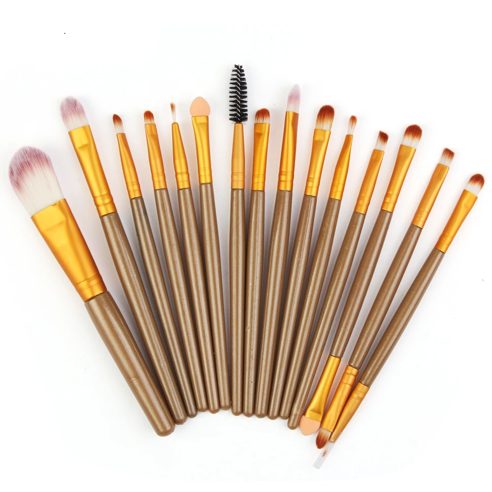 

15Pcs Makeup Brushes Set Eye Shadow Foundation Powder Eyeliner Eyelash Lip Make Up Brush Cosmetic Hot Beauty Tool Kit MAANGE