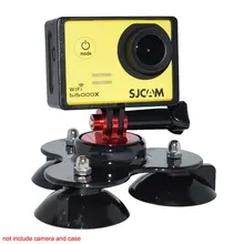Mini Lightweight Low Angle Tripods Sucker+Screw Connector for GoPro Hero 5 4 3 SJCAM SJ5000X SJ4000 SJ6 Yi Sports Action Camera