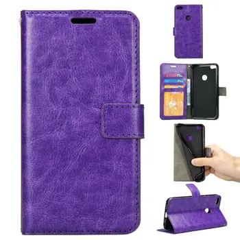 

10pcs/lot free shipping Crazy Horse Wallet Leather Case For huawei mate 8/P8 lite 2017/honor 8 lite With Photo Frame Card Slots