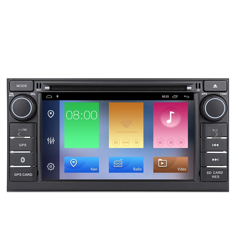 Cheap 2G+16G 2DIN Car Multimedia Player Android 8.1 2 Din Auto DVD Installation size 200mm X 100mm For Nissan Versa Note 1