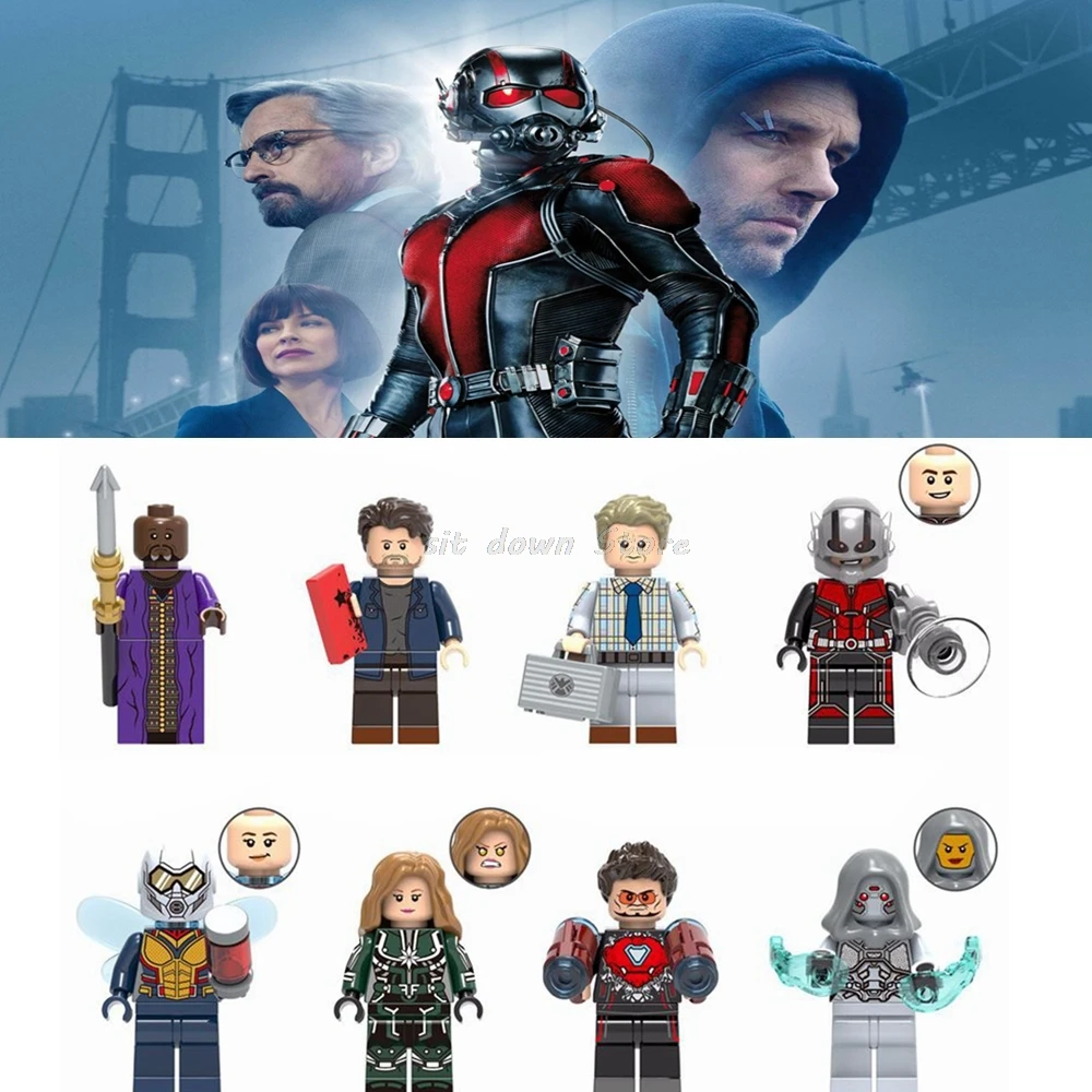 

Legoing Marvel superheroes figures Ant-Man Wasp Iron Man Captain Marvel Ghost Model Building Blocks Toys for Children Legoing