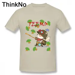 Мужская TEEMO футболка аниме Япония безрукавки "Аниме" Повседневный Топ вокруг шеи 100% хлопок с коротким рукавом