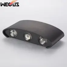 Светодиодный настенный светильник на открытом воздухе, водонепроницаемый IP65, для крыльца, сада, настенный светильник, домашний бра, декоративный светильник для помещений, лампа, алюминиевая AC90-260V