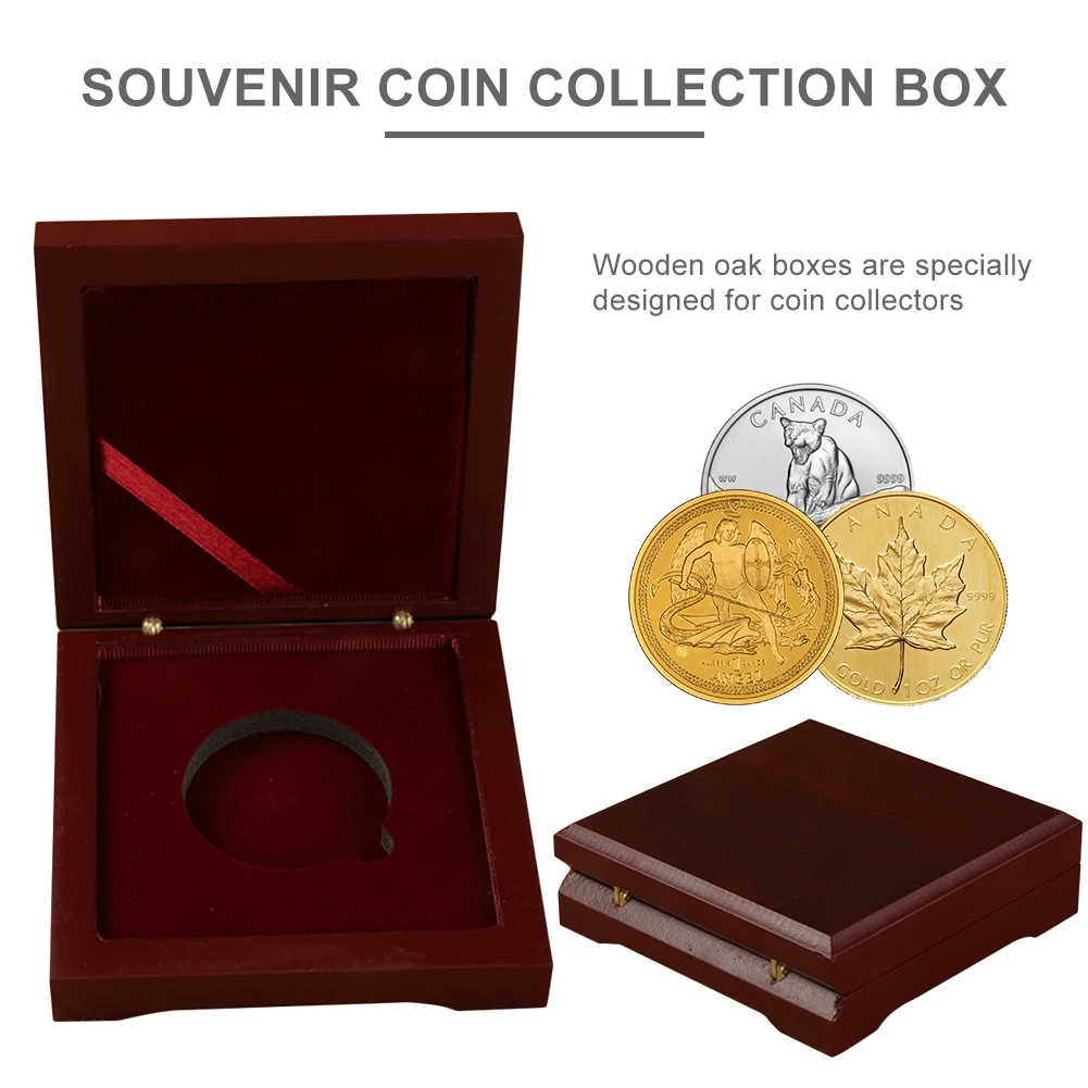 Coin Collection Box Protective Coins Display Case Storage Organizer Holder