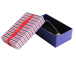 Полосы Бумага коробка для кулона Бесплатная Доставка 30 шт./лот Цепочки и ожерелья коробка с лентой педант ювелирные изделия упаковка