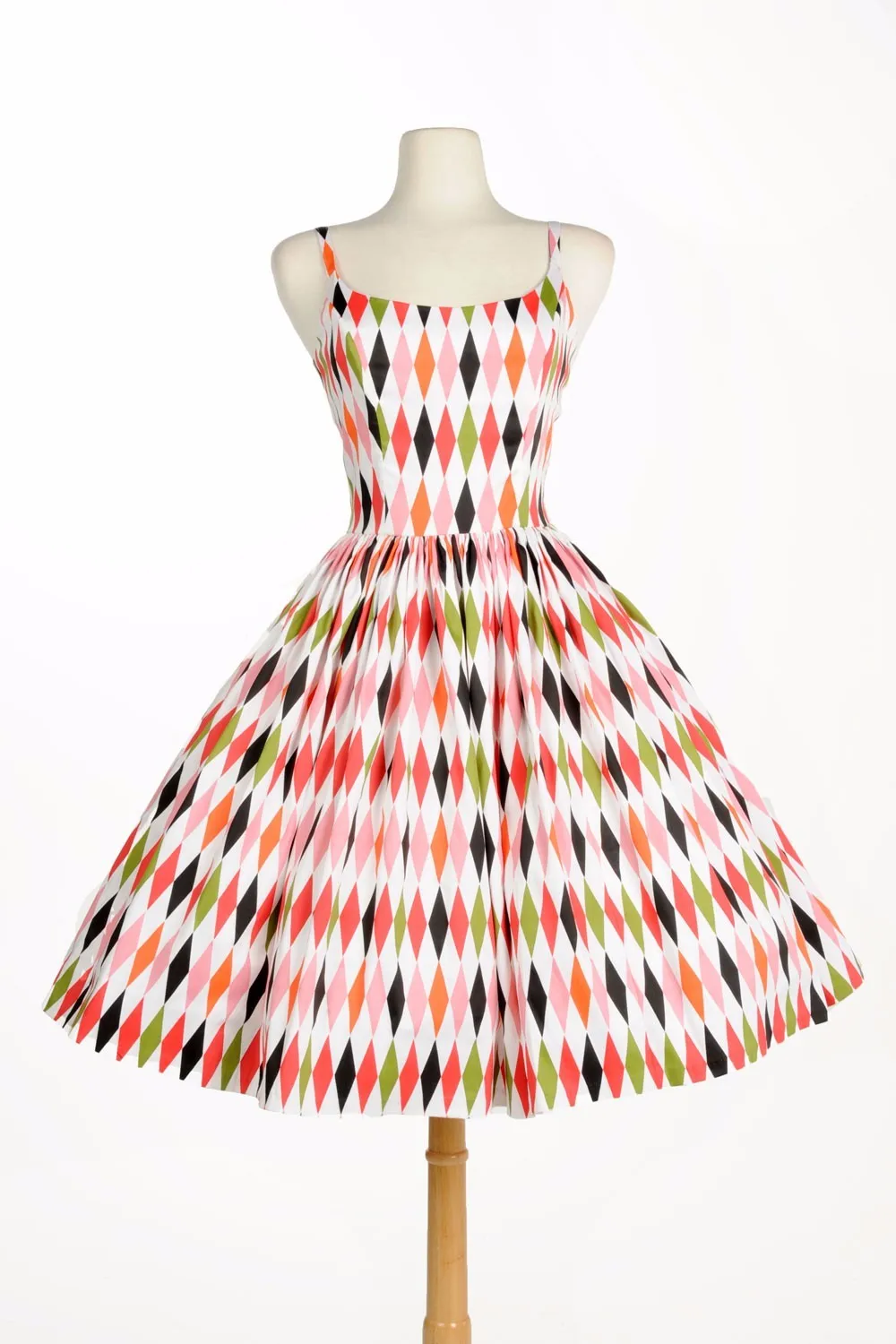 30-женское винтажное вдохновленное свободное платье Дженни в 50 s с принтом арлекина плюс размер pinup рокабилли летние платья vestidos jurken