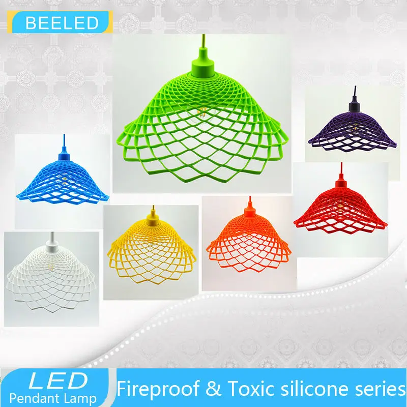 2015 new design colorful Silica gel E27 Lamp holder for Pendant lamp DIY lamps Ceiling