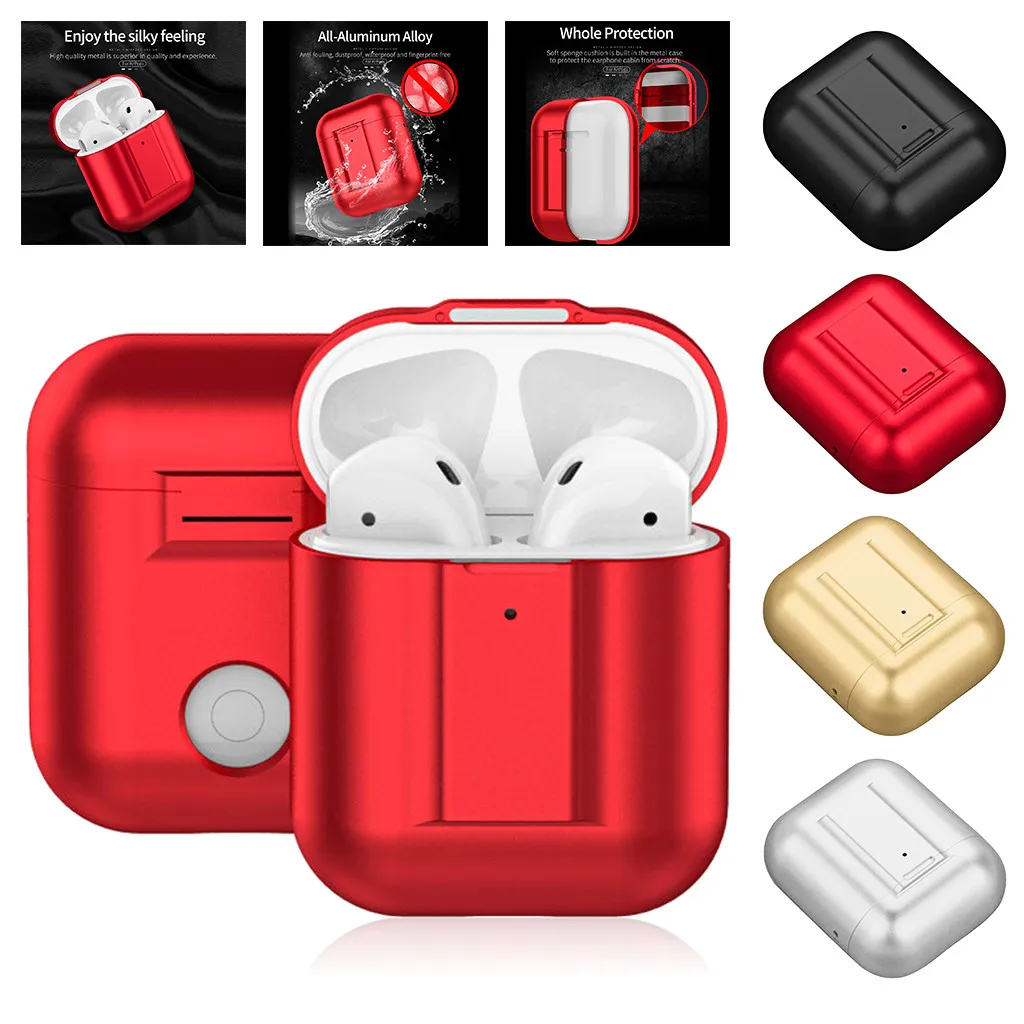 

Earphone Cover Metallic Magnetic attraction Protective Case Cover for Airpods Earphones 2 L705