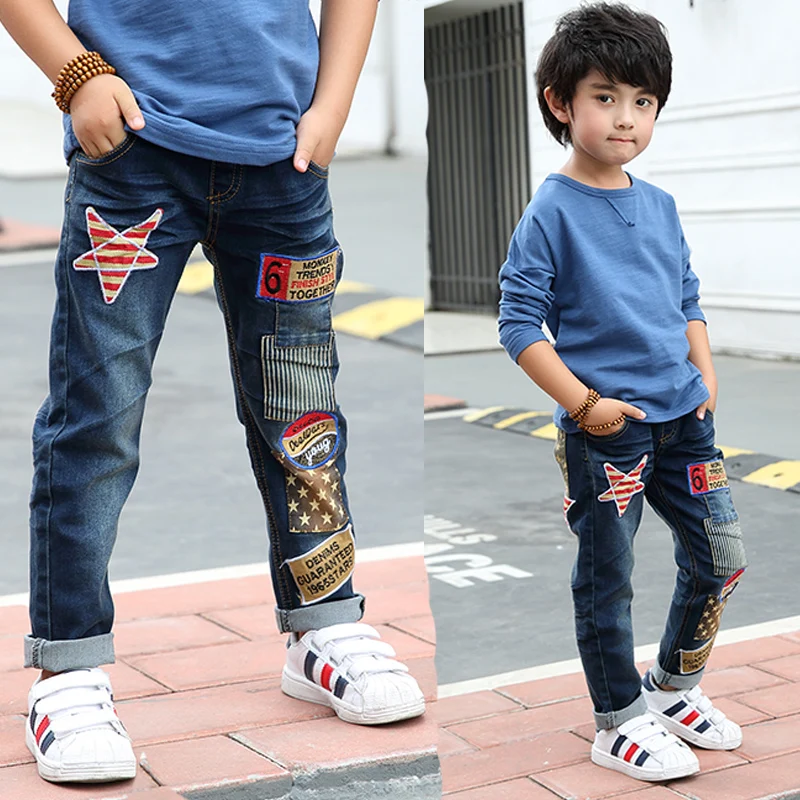

Boys pants 2019 new spring kids clothing big boys jeans cotton trousers baby children roupas infantis menina pencil leggings