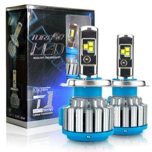 Из 2 предметов T1 серии 70 Вт 7200LM 6000K H4 H1 H3 турбо светодиодный автомобилей головной светильник H7 H11 880/881 9005 HB3 9006 HB4 9007 HB5 светильник лампочка