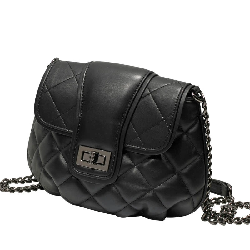 Shell Chains Leather Shoulder Bags For Women Mini Clutch Handbags