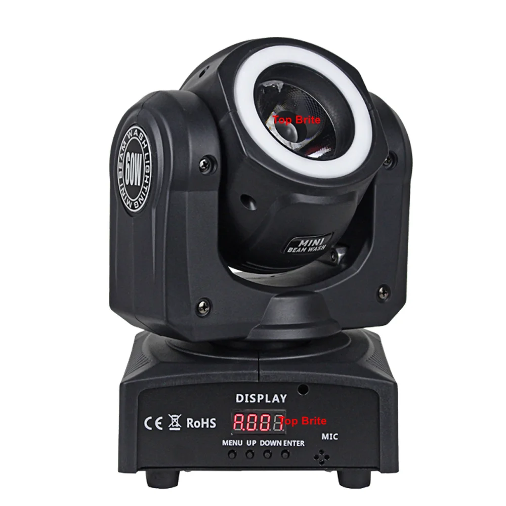 Moving Head Light Mini LED 60 Вт RGBW 4в1 светодиодные лампы с 12 шт. RGB 3в1 SMD 5050 светодиоды DMX Dj