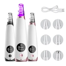 Вакуумный удалитель Blackhead черные точечные вакуумные поры, акне Удаление прыщей черный пылесос Фиолетовый Свет Омоложение кожи инструменты