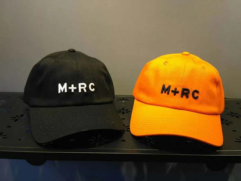 

Places+Faces Hat Man Women Fashion Casual Embroidery Adjustable M+RC Baseball Cap Orange Black White Places+Faces Cap