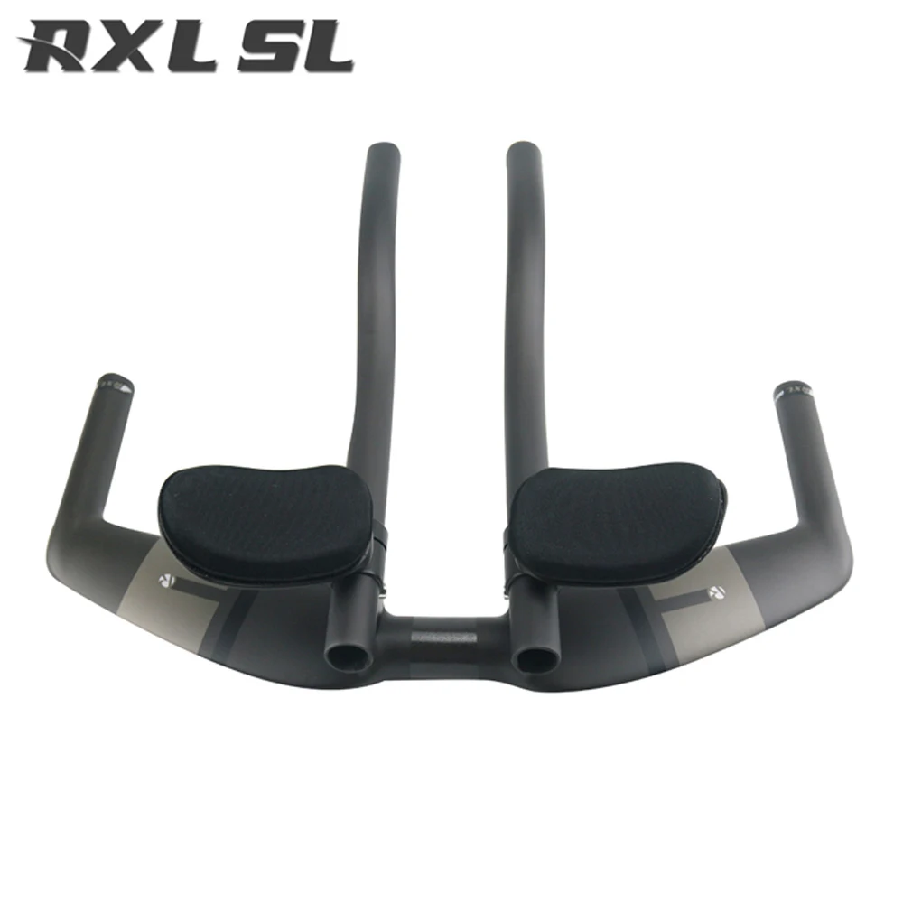 

RXL SL TT Bar Bicycle Triathlon Handlebar Extender Black Carbon Fibre UD Matte 400/420/440mm Rest Aero Bar Carbon