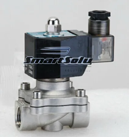 

Free Shipping 5PCS/Lot Water Fuel NC Switch 3/4" 2W200-20 Stainless Steel VITON Electric Solenoid Valve AC220V