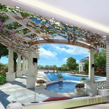 Украшение для дома 3d плавательный балкон Фреска 3d обои 3d обои для ТВ фон 3d обои