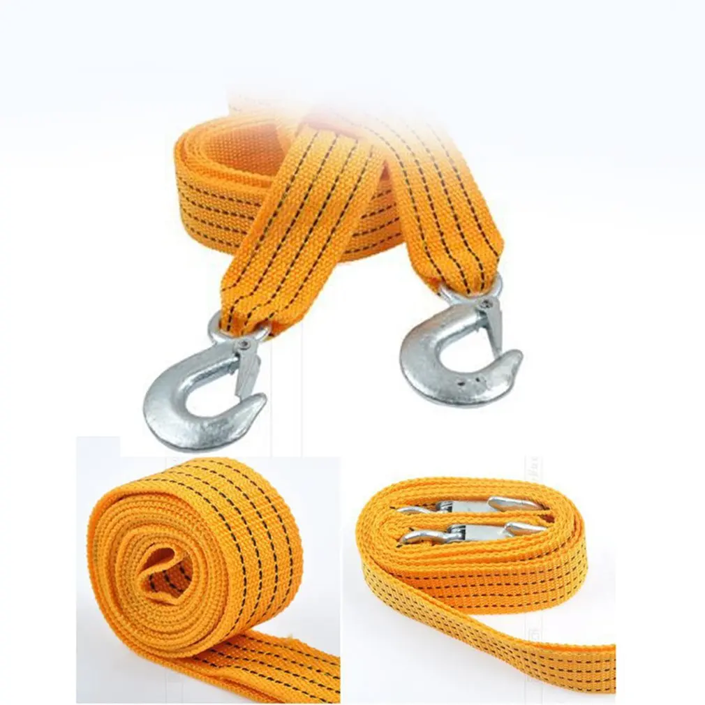 البوليستر سيارة الجر حبل سيارة السلامة الطوارئ مقطورة مع سيارة حبل للسحب