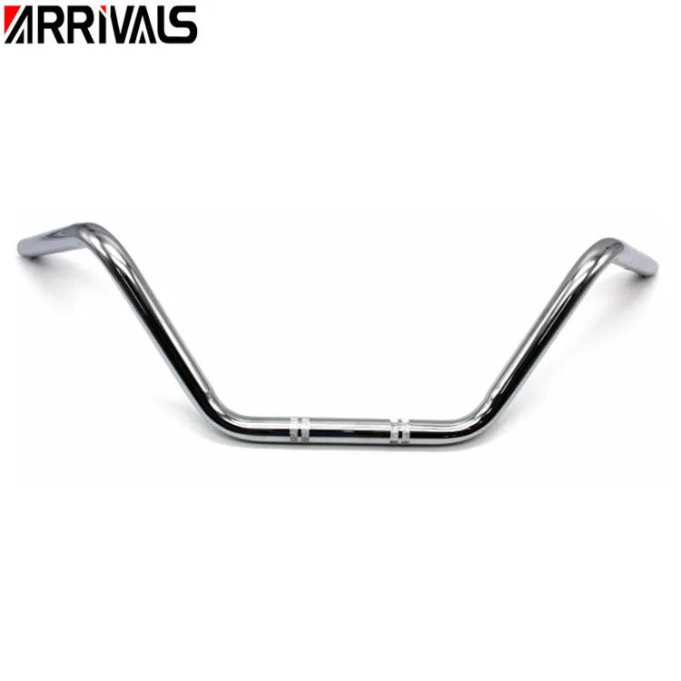 22 мм хромированный руль мотоцикла для Yamaha для Suzuki Cruiser Chopper Кафе Racer Универсальный