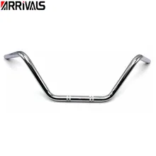 22 мм хромированный руль мотоцикла для Yamaha для Suzuki Cruiser Chopper Кафе Racer Универсальный