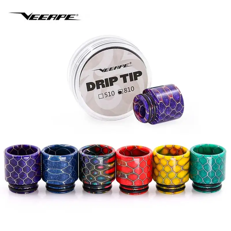 Оригинальный veeape tfv12 принц дрип тип для курения распылитель 810 Смола мундштук