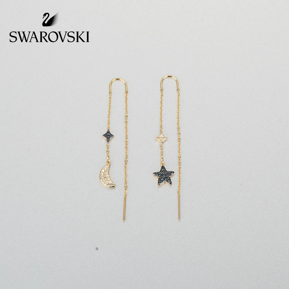 

Original Genuine Swarovski DUO Bohemian star and moon romantic earring gift 520 women crystal earrings 5412881