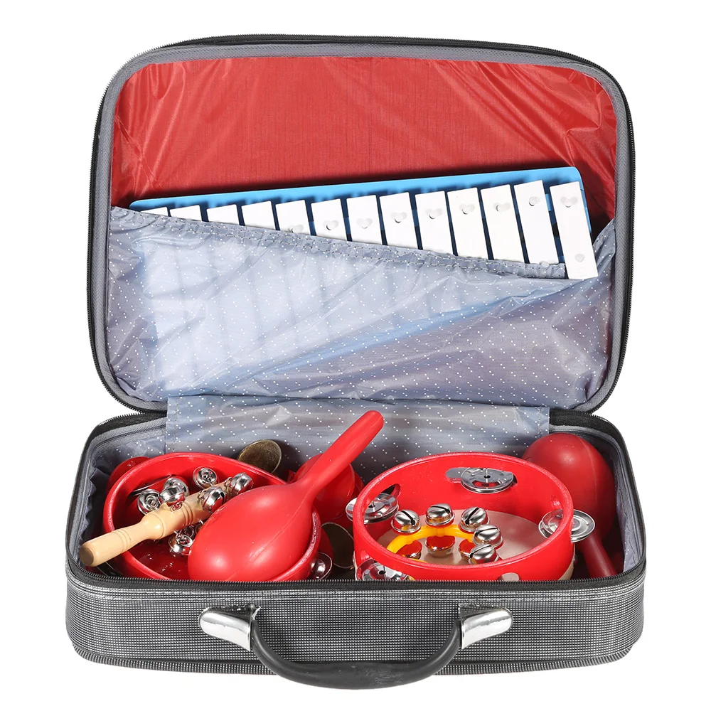 

Percussion Set Kids Children Toddlers Musical Toys Instruments Band Rhythm Kit with Carrying Bag