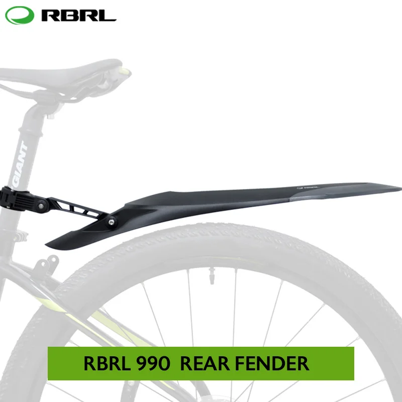

RBRL Bicycle Rear Fenders MTB Bike Wings Quick release Mudguard Adjustable angle Rear Wings Tail Soft TPE 24-29 inch Universal
