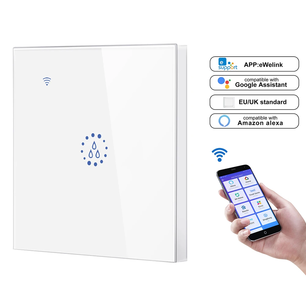 WiFi умный котел переключатель водонагреватель умный жизнь Ewelink приложение дистанционное управление Стандартный Amazon Alexa Google Home Голосовое управление - Цвет: EU