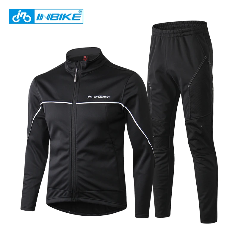 

INBIKE Winter Thermal Cycling Jacket Riding Suits Outdoor Sport Clothes Pants Travel Climbing Hiking Warm Long Sleeves Bike Suit