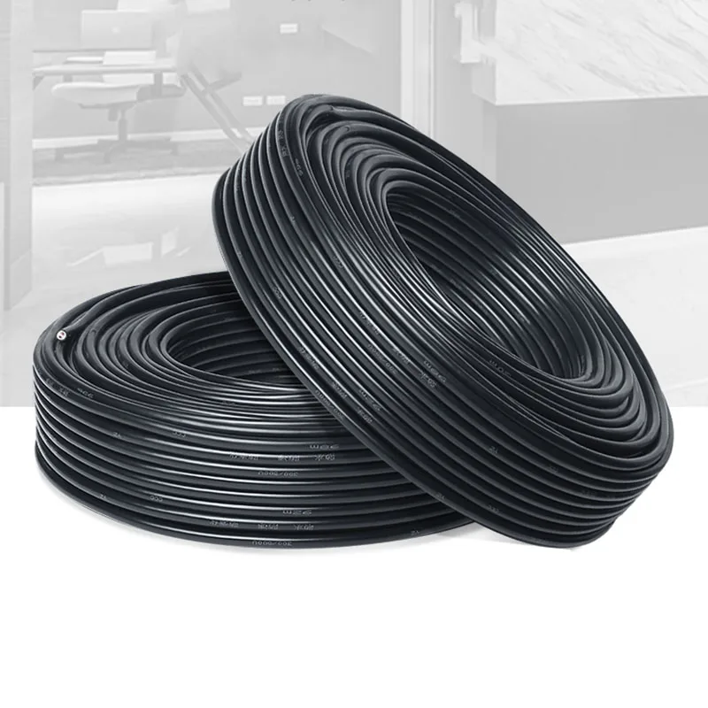 10 м черный RVV медь кабель 1 1,5 2,5 квадратных мягкие электрические провода три протектор более безопасный
