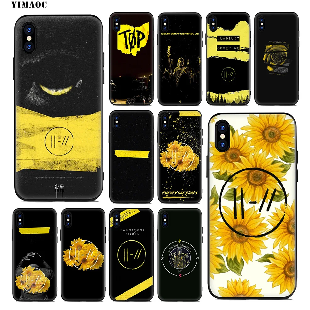 YIMAOC Twenty One Pilots Мягкий силиконовый чехол для iPhone 11 Pro Xr Xs Max X или 10 8 7 6 6S Plus 5 5S SE |
