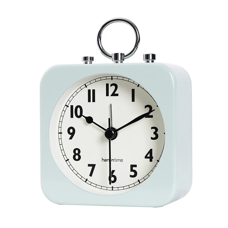 Table Top Watch Accessories Simple Children Alarm Clock Metal Alarm Clock Creative Student Dormitory Bed Mute