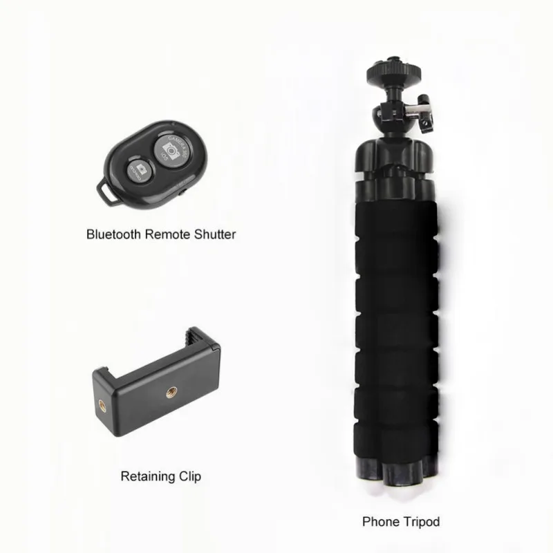 Губка штатив набор Bluetooth наборы штатив+ пульт дистанционного управления+ мобильный телефон зажим подставка для камеры смартфон