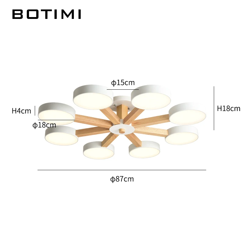 Потолочная люстра BOTIMI 220 В 110 для гостиной современный белый круглый блеск