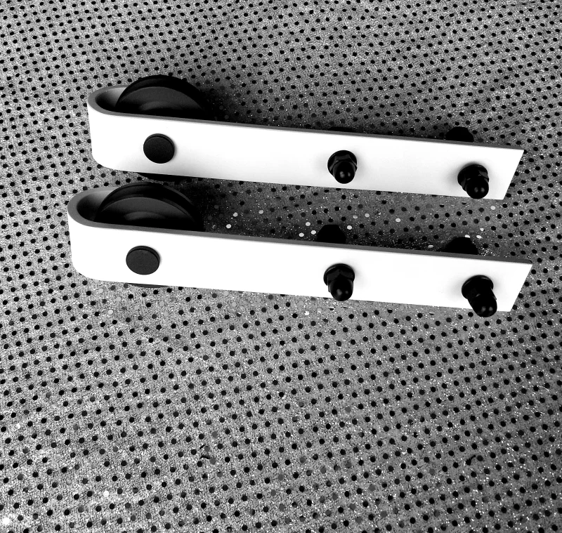 Sliding Barn Door Hanging Rail White Kitchen Room Hardware Accessories I Shape Kit Top Mounted Hanger Sliding Door Hardware