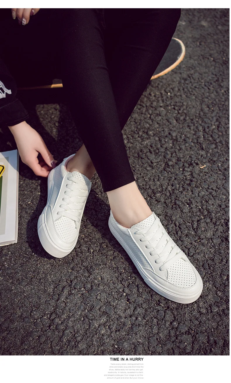 2017 Spring Autumn Shoes For Women Comfortably Lace-up Flats Shoes Women's Fashion Casual Shoes Girls Student Winter shoes 22