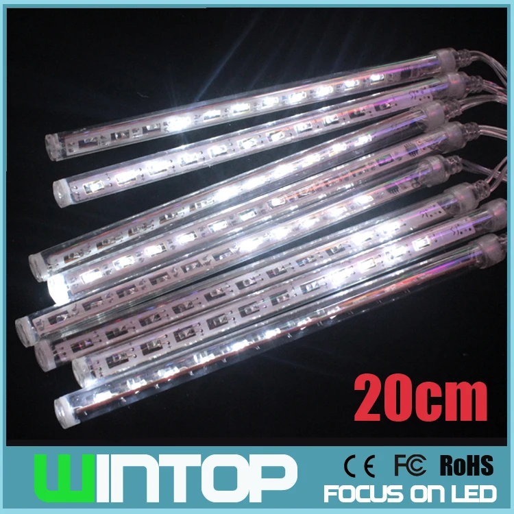 AISTARRY 20CM 100V240V Meteor Shower Rain Tubes Outdoor LED Meteor Tube Christmas Lights