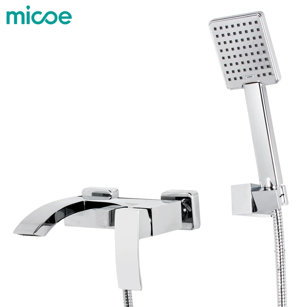 Micoe Ванная комната душ краны кран ванна Ванная комната смеситель для душа набор Водопад ванна раковина кран, смеситель воды