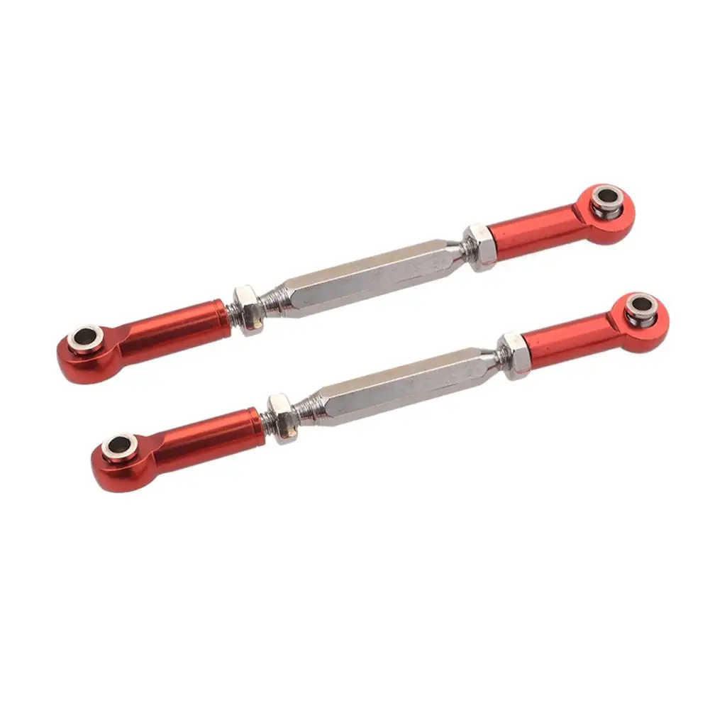 

New 2pcs Aluminum Rear Upper Steering Linkage Rod 81mm/88mm For 1:10 1:8 Traxxas Himoto E10MT E10MTL Bowie RC Monster Truck