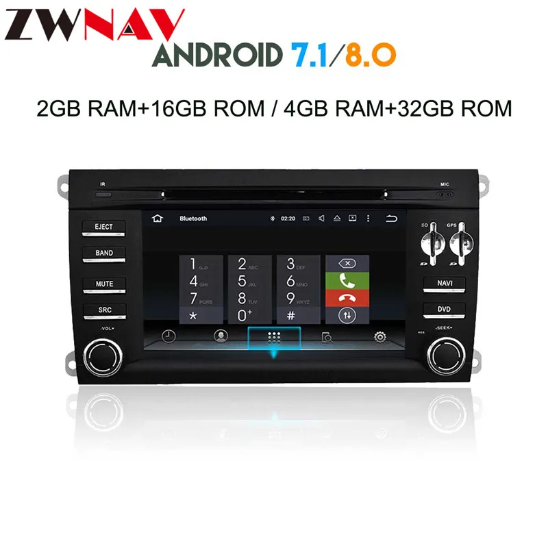 Flash Deal With Optical Fiber Decoder Android 8.0 Car DVD Player for Porsche Cayenne 2003-2010 With GPS navigation BT Head unit Radio Wifi 9