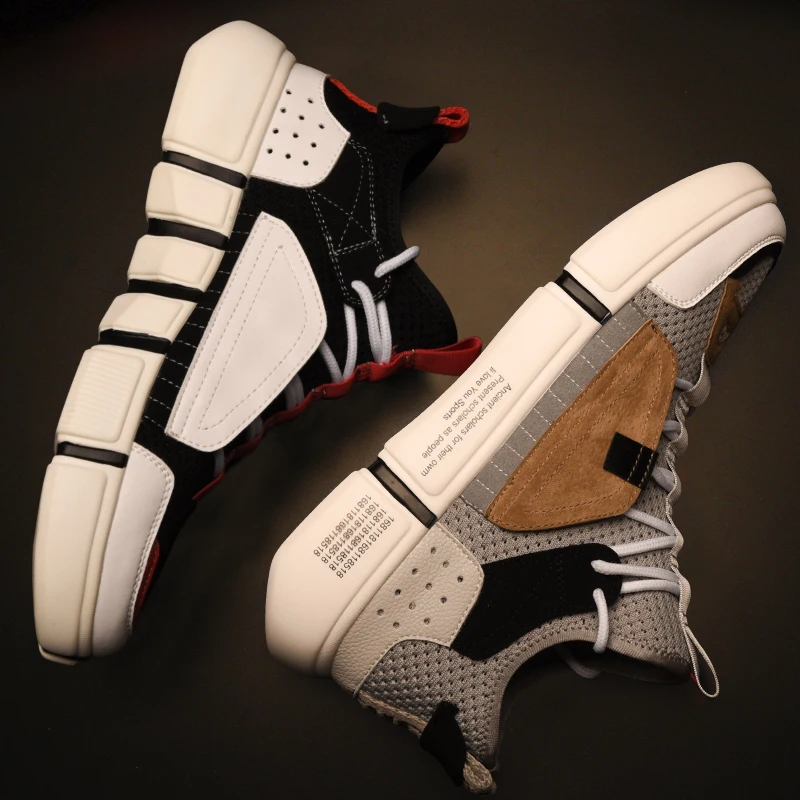 Ins Super gris Respirant Chaussures Feu Noir Pour Hommes SVpMUz