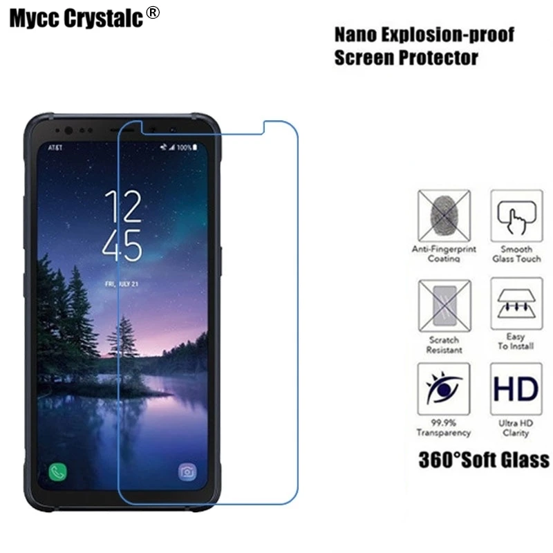

Mycc crystalc Soft Glass Protection Film For Samsung Galaxy S8 Active SM-G892A Film Nano Explosion-proof Screen Protector
