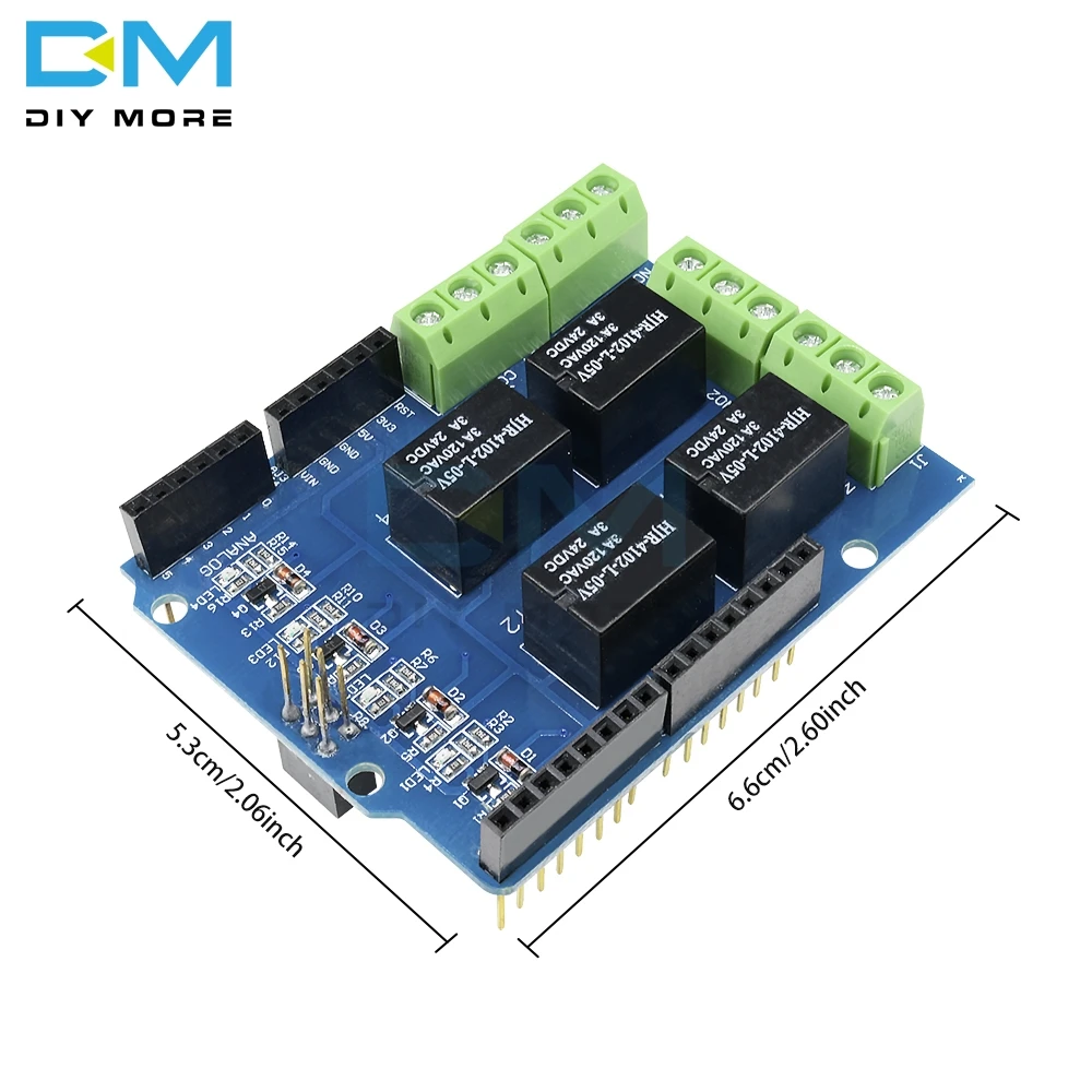 5 в 4 четырехканальный модуль Релейный Щит интерфейс для Arduino управления сигналом