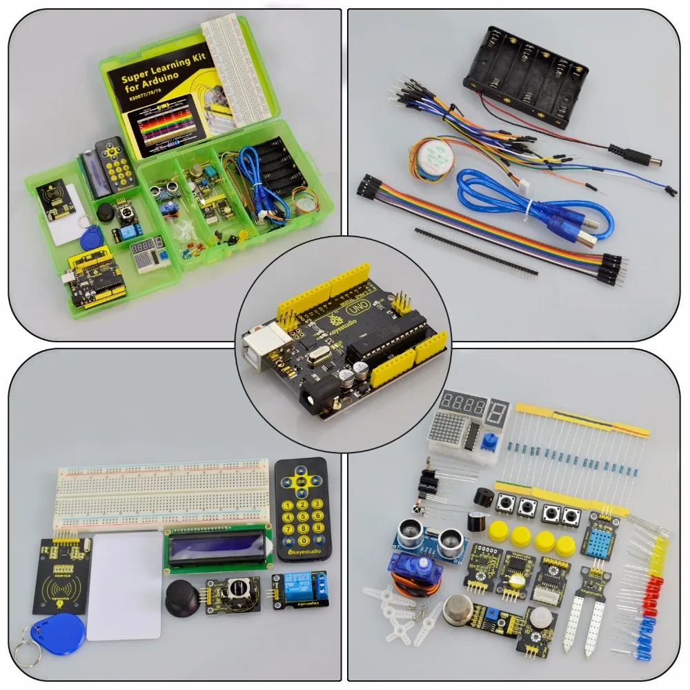 Keyestudio Супер Starter kit/обучения Kit (UNO R3) для Arduino образования с 32 проектов + Руководство пользователя + RFID 1602 + PDF (онлайн)