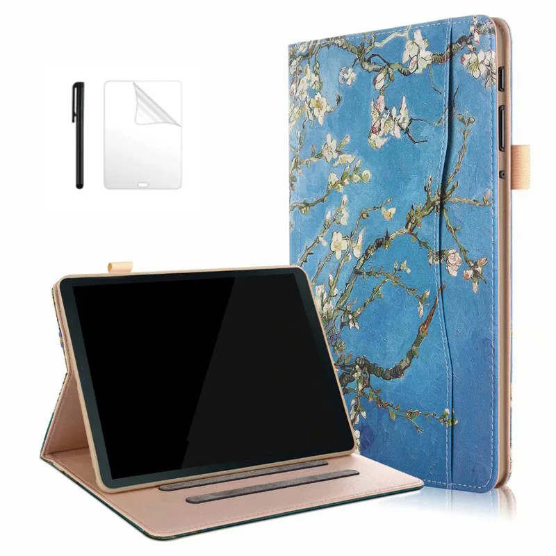 

Ultra Smart PU Leather Case For Samsung Tab A 10.5 2018 SM-T590/T595/T597 Smart Cover for samsung tab a 10.5 2018 case+film+pen