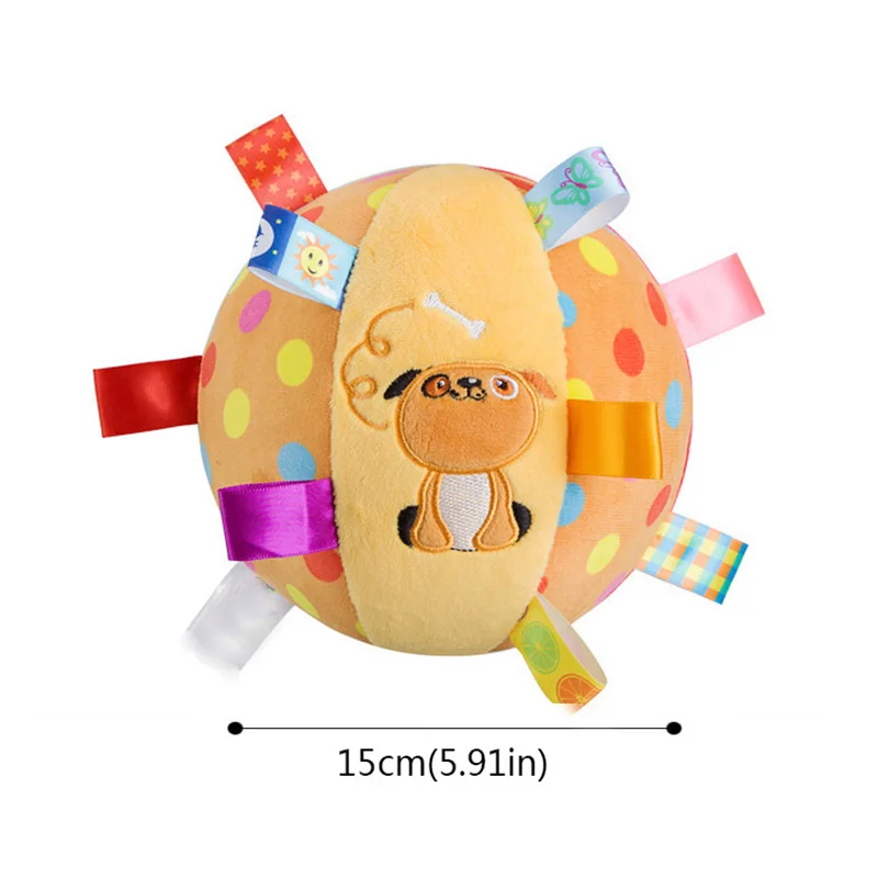Игрушка-погремушка для новорожденных, мягкие плюшевые игрушки со звуком, развивающие игрушки для малышей, игрушка для малышей 0-12 месяцев