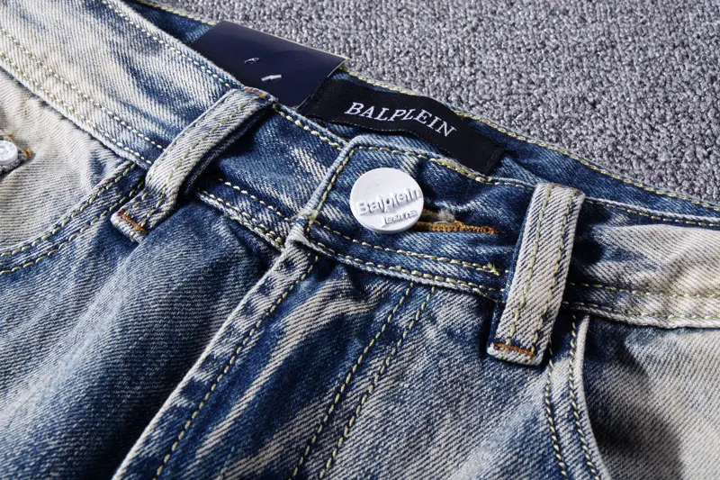 Fashion Designer Men Jeans Blue Color Cotton Denim Pants hombre Straight Fit Vintage Classical Jeans Men Simple Retro Long Jeans