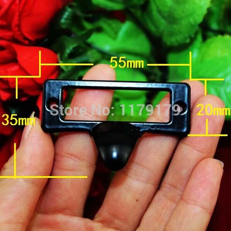 55*35mm High Quality Cheaper Black Hardware Card Holder Drawer