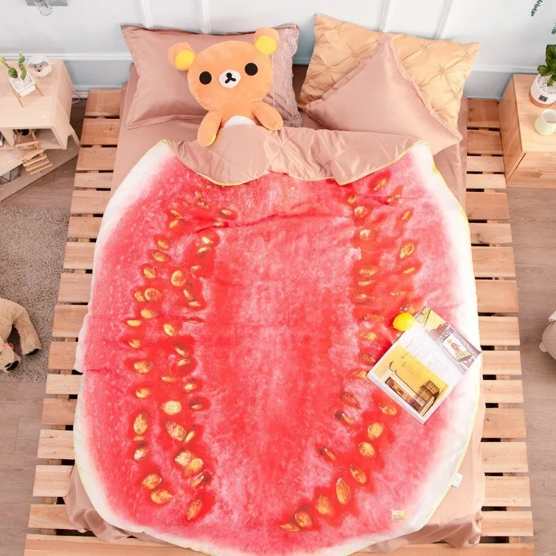 3D овощи забавное одеяло постельные принадлежности капуста в форме летнее одеяло милый одеяло моющаяся лампа одеяло - Цвет: B